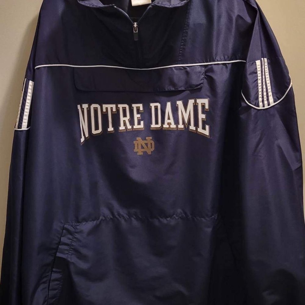 Notre Dame Pullover Windbreaker with Hood